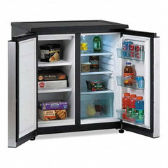 Avanti - Refrigerators Capacity: 5.5 Cu Ft Color: Black; Platinum - Apex Tool & Supply