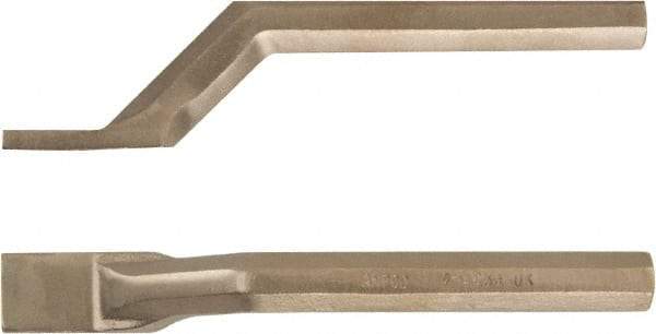 Ampco - Stiff Aluminum Bronze Alloy Bent Scraper - 1" Blade Width - Apex Tool & Supply