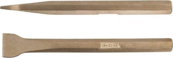Ampco - Stiff Aluminum Bronze Alloy Straight Scraper - 5/8" Blade Width - Apex Tool & Supply