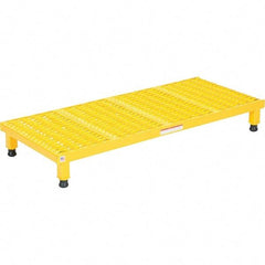 Vestil - 5" High x 19" Wide x 48" Deep, Yellow Step Stand - Steel, 500 Lb Capacity - Apex Tool & Supply