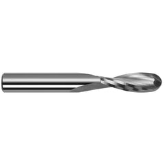 Harvey Tool - Ball End Mills; Mill Diameter (Inch): 1/4 ; Mill Diameter (Decimal Inch): 0.2500 ; Number of Flutes: 2 ; Length of Cut (Inch): 3/8 ; Length of Cut (Decimal Inch): 0.3750 ; Material: Solid Carbide - Exact Industrial Supply