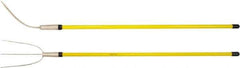 Ampco - Hay Fork with 54" Straight Fiberglass Handle - 7" Blade Width, 3 Tines, 11-1/2" Tine Length - Apex Tool & Supply