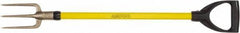 Ampco - Guncotton Fork with 29" Straight Fiberglass Handle - 4" Blade Width, 3 Tines, 5-1/4" Tine Length - Apex Tool & Supply