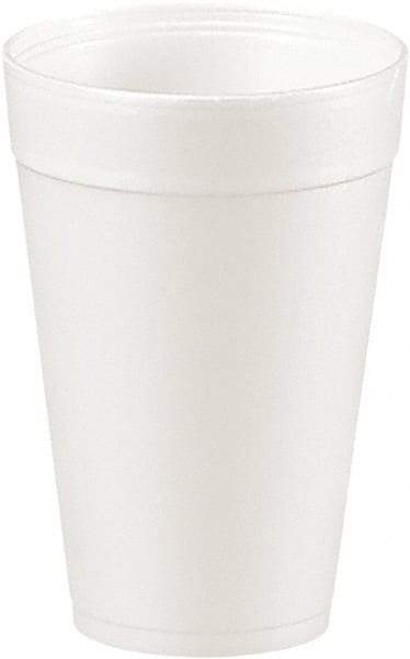 DART - Foam Drink Cups, 32 oz, 25/Bag, 20 Bags/Carton - White - Apex Tool & Supply