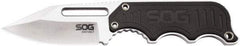 SOG Specialty Knives - 2-19/64" Long Blade, 5Cr15MoV Stainless Steel, Fine Edge, Fixed Blade Knife - 5.9" OAL, Includes Hard Molded Nylon Sheath - Apex Tool & Supply