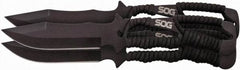 SOG Specialty Knives - 4-13/32" Long Blade, 420J2 Stainless Steel, Fine Edge, Fixed Blade Knife - 10" OAL, Includes Nylon Sheath - Apex Tool & Supply
