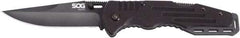 SOG Specialty Knives - 3-5/8" Blade, 8-1/4" OAL, Straight Clip Point Folding Knife - 4-5/8" Closed Length, G-10, 1 Blade, 1 Edge - Apex Tool & Supply