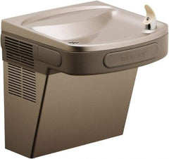 ELKAY - 8 GPH Cooling Capacity Barrier Free Wall Mounted Water Cooler & Fountain - Water Filtered, 20 to 100 psi, 115 Volts, 370 Watts, 4.0 Full Load Amperage, 0.5 hp, Copper - Apex Tool & Supply