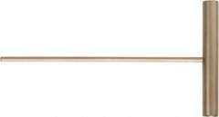 Ampco - 3/8" Hex, T-Handle, Nonsparking Hex Key - 6" OAL, Beryllium Copper Alloy & Nickel Aluminum Bronze, Inch System of Measurement - Apex Tool & Supply
