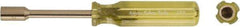 Ampco - 13/16" Solid Shaft Nonsparking Nutdriver - Plastic Handle, 9" OAL - Apex Tool & Supply