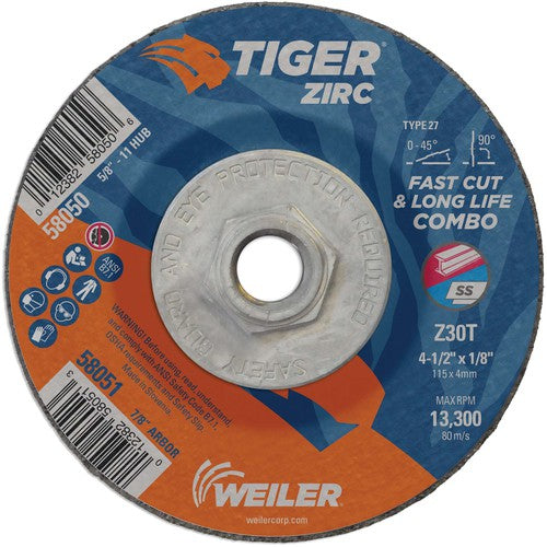 ‎4-1/2X1/8 TIGER ZIRC TYPE 27 - Apex Tool & Supply