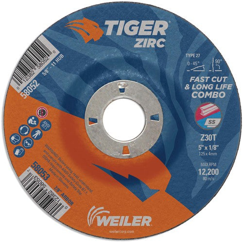 5X1/8X7/8 Z30T ZIRC T27 COMBO WHL - Apex Tool & Supply