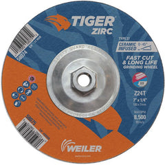 7X1/4 Z24T ZIRC T27 GRIND WHEEL - Apex Tool & Supply