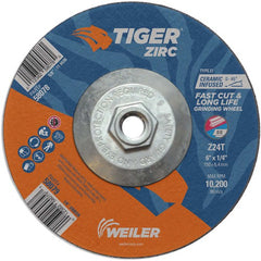 6X1/4 Z24T ZIRC T27 GRIND WHEEL - Apex Tool & Supply