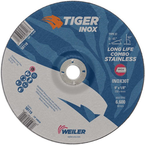 9X1/8 TIGER INOX TYPE 27 COMBO WHL - Apex Tool & Supply