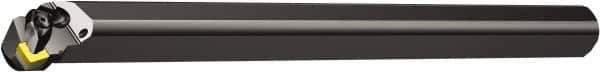 Sandvik Coromant - 1.7598" Min Bore Diam, 12" OAL, 1-1/2" Shank Diam, A..DSKNR/L Indexable Boring Bar - Wedge Holding Method - Apex Tool & Supply