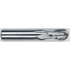5/8" Dia. - 3-1/2" OAL - Solid CBD - TiAlN - Ball Nose SE EM - 2 FL - Apex Tool & Supply