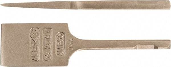 Ampco - 1-1/4" Head Width, 3-1/2" OAL, 3/4" Shank Diam, Scaling Chisel - Square Drive, Square Shank - Apex Tool & Supply