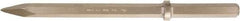 Ampco - 22" OAL, 3/4" Shank Diam, Point Chisel - Round Drive, Hex Shank - Apex Tool & Supply