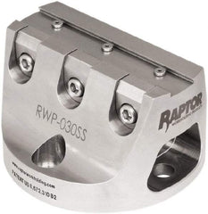 Raptor Workholding - 3/4" Jaw Width, 3" High Dovetail Vise - For Use with 4 & 5 Axis Workholding Systems - Apex Tool & Supply