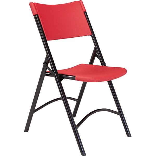 National Public Seating - Folding Chairs Pad Type: Folding Chair w/Plastic Seat & Back Material: Plastic/Steel - Apex Tool & Supply