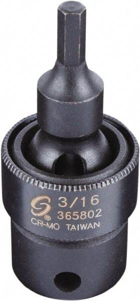 Sunex Tools - 3/8" Drive, 3/16" Impact Hex Bit Socket - Apex Tool & Supply