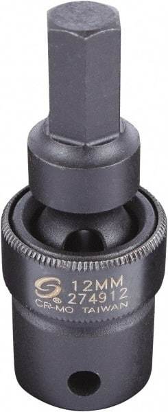 Sunex Tools - 1/2" Drive, 12mm Impact Hex Bit Socket - Apex Tool & Supply