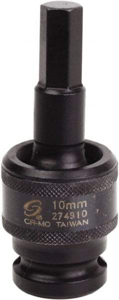 Sunex Tools - 1/2" Drive, 10mm Impact Hex Bit Socket - Apex Tool & Supply