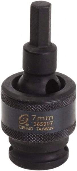 Sunex Tools - 3/8" Drive, 7mm Impact Hex Bit Socket - Apex Tool & Supply