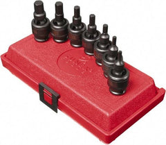 Sunex Tools - 7 Piece 3/8" Drive Metric Impact Hex Bit Socket Set - 4 to 12mm Hex - Apex Tool & Supply