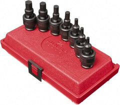 Sunex Tools - 7 Piece 3/8" Drive Inch Impact Hex Bit Socket Set - 3/16 to 1/2" Hex - Apex Tool & Supply