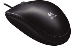 Logitech - Black Corded Mouse - Use with Mac OS X, Windows XP, Vista 7, 8 - Apex Tool & Supply