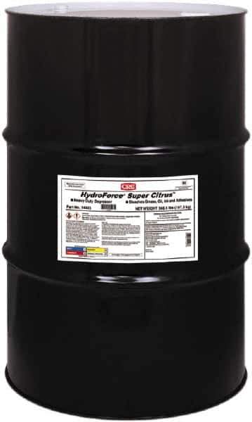 CRC - 55 Gal Drum Cleaner/Degreaser - Liquid, Water Based, d-Limonene, Citrus - Apex Tool & Supply