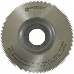 Controx - 3.94" Diam x 0.0276" Blade Thickness, 160 Tooth Slitting and Slotting Saw - Arbor Connection, Right Hand, Uncoated, High Speed Steel, Concave Ground - Apex Tool & Supply