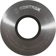 Controx - 2" Diam x 0.1299" Blade Thickness x 3/4" Arbor Hole Diam, 0 Tooth Slitting and Slotting Saw - Arbor Connection, Right Hand, Uncoated, Solid Carbide, Concave Ground - Apex Tool & Supply