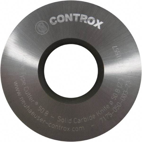 Controx - 2" Diam x 0.1299" Blade Thickness x 3/4" Arbor Hole Diam, 0 Tooth Slitting and Slotting Saw - Arbor Connection, Right Hand, Proprietary Coated, Solid Carbide, Concave Ground - Apex Tool & Supply