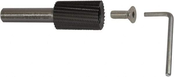 Controx - 24.64mm Diam, 1-1/2" LOC, Plain End, Powdered Metal Diamond Pattern Router Bit - Right Hand Cut, 3-1/2" OAL - Apex Tool & Supply