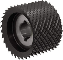 Controx - 44mm Diam, 1.181" LOC, Plain End, Powdered Metal Diamond Pattern Router Bit - Right Hand Cut, 30mm OAL - Apex Tool & Supply