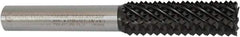 Controx - 17mm Diam, 2" LOC, Plain End, Powdered Metal Diamond Pattern Router Bit - Right Hand Cut, 4-1/2" OAL - Apex Tool & Supply