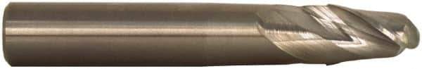 M.A. Ford - 1" Diam, 1-1/2" LOC, 2 Flute Solid Carbide Ball End Mill - Single End, 4" OAL, 1" Shank Diam, Spiral Flute - Apex Tool & Supply