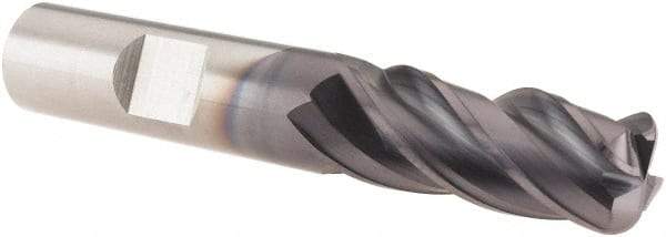M.A. Ford - 1/2", 4 Flute, Solid Carbide, 1/8" Corner Radius End Mill - 3" OAL, 1-1/4" LOC - Apex Tool & Supply