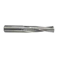Screw Machine Length Drill Bit: 0.37″ Dia, 135 °, Solid Carbide Bright/Uncoated, Right Hand Cut, Spiral Flute, Straight-Cylindrical Shank, Series 205