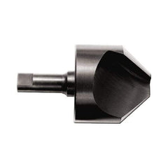 M.A. Ford - 3/4" Head Diam, 1/2" Shank Diam, 1 Flute 90° High Speed Steel Countersink - 2-3/4" OAL - Apex Tool & Supply