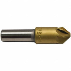 M.A. Ford - 1/2" Head Diam, 3/8" Shank Diam, 6 Flute 60° High Speed Steel Countersink - Apex Tool & Supply