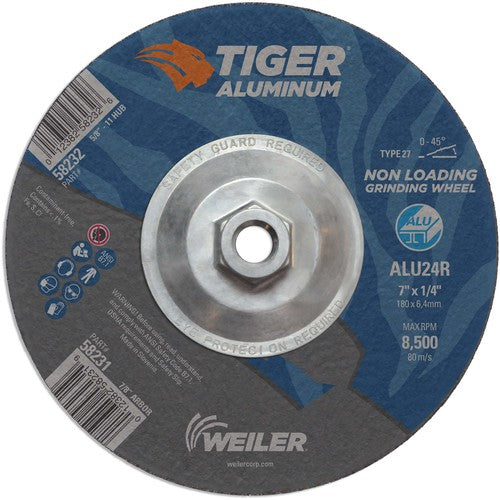 7X1/4 TIGER ALUM T27 GRIND WHL - Apex Tool & Supply