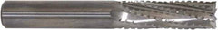 Controx - 6.35mm Cutting Diam x 5/8" Length of Cut, 5 Flute, Upcut Spiral Router Bit - Uncoated, Right Hand Cut, Solid Carbide, 63.5mm OAL x 1/4" Shank Diam, Square End - Apex Tool & Supply