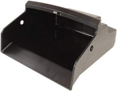 Unger - 12-1/4" Wide x 11" Deep x 5-1/4" High Handheld Dustpan - Plastic Body, 45" Handle, Black - Apex Tool & Supply