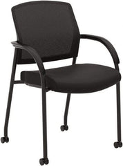 Hon - 34-1/2" High Guest Chair - 23" Wide x 24-3/4" Deep, Fabric Mesh Seat, Black - Apex Tool & Supply