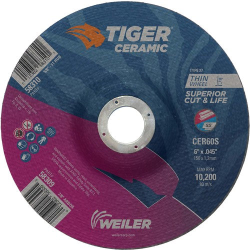 6X.045 TIGER CERAMIC T27 C/O WHL - Apex Tool & Supply