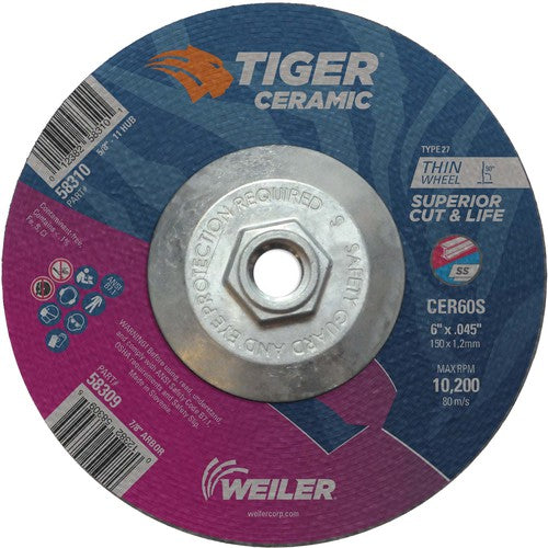 6X.045 TIGER CERAMIC T27 C/O WHL - Apex Tool & Supply